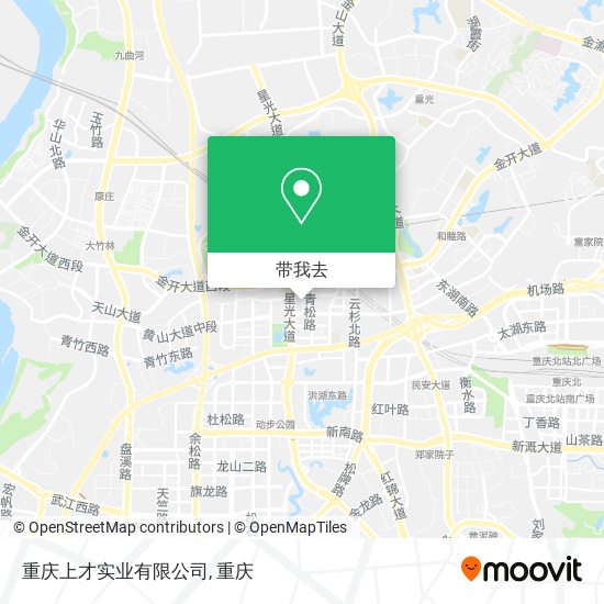 重庆上才实业有限公司地图