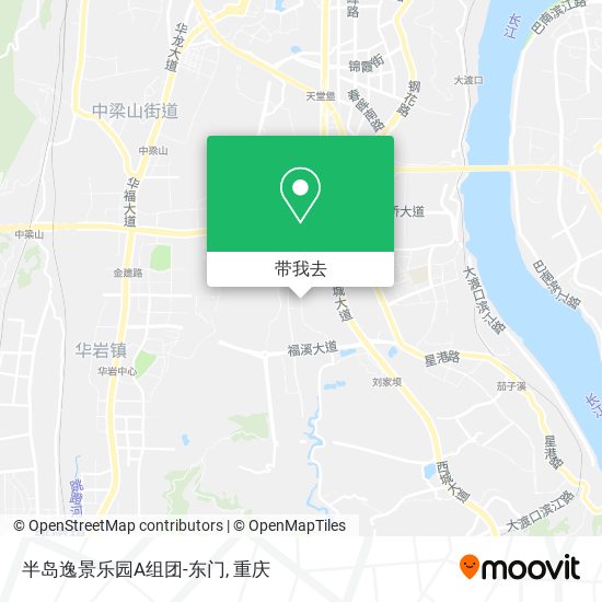 半岛逸景乐园A组团-东门地图
