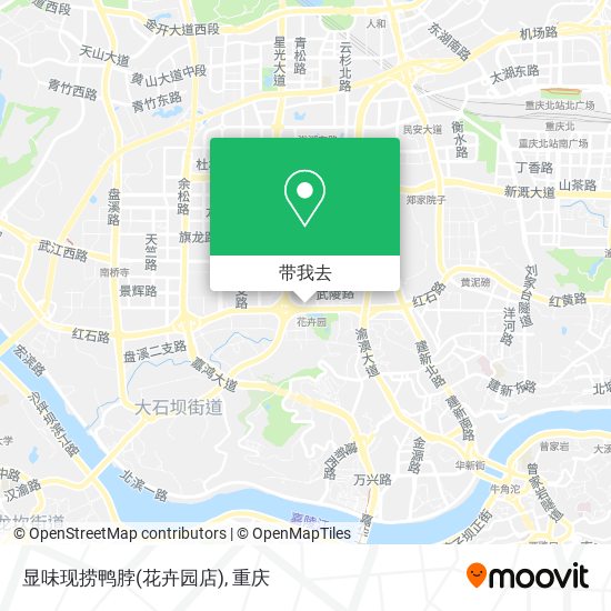 显味现捞鸭脖(花卉园店)地图