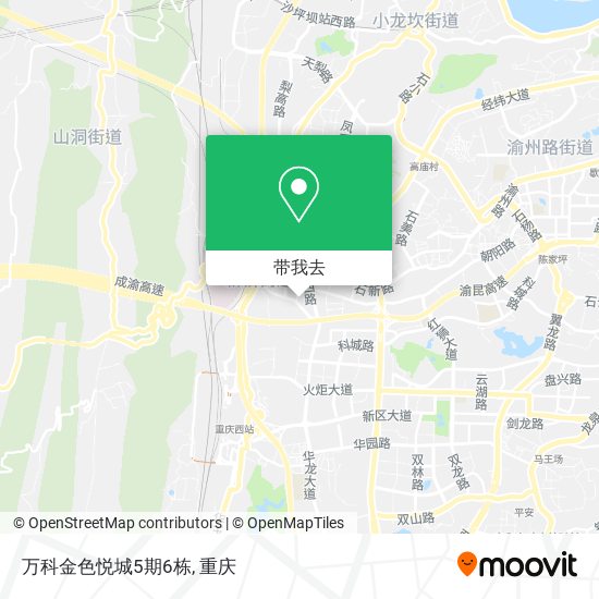 万科金色悦城5期6栋地图