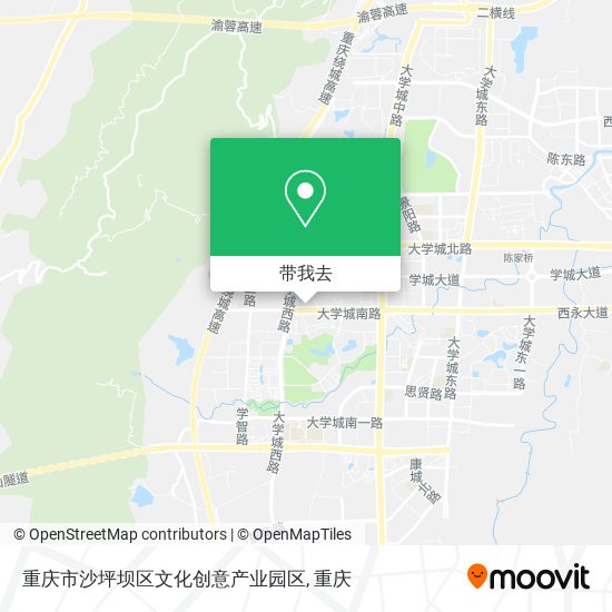 重庆市沙坪坝区文化创意产业园区地图
