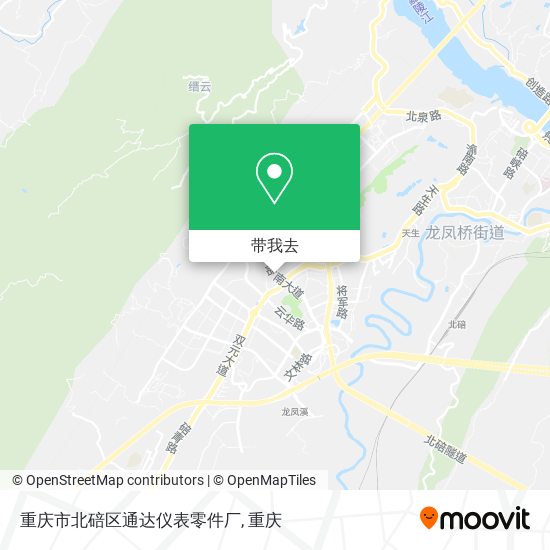 重庆市北碚区通达仪表零件厂地图