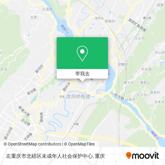 左重庆市北碚区未成年人社会保护中心地图