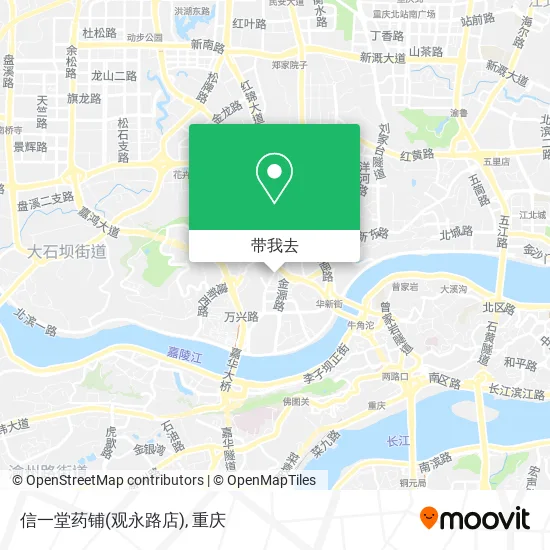 信一堂药铺(观永路店)地图