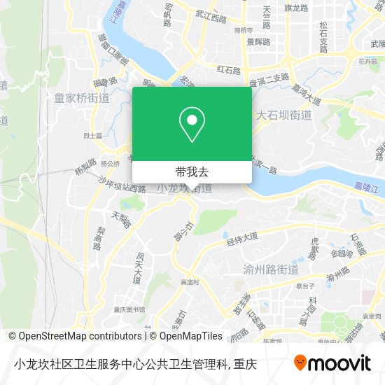 小龙坎社区卫生服务中心公共卫生管理科地图
