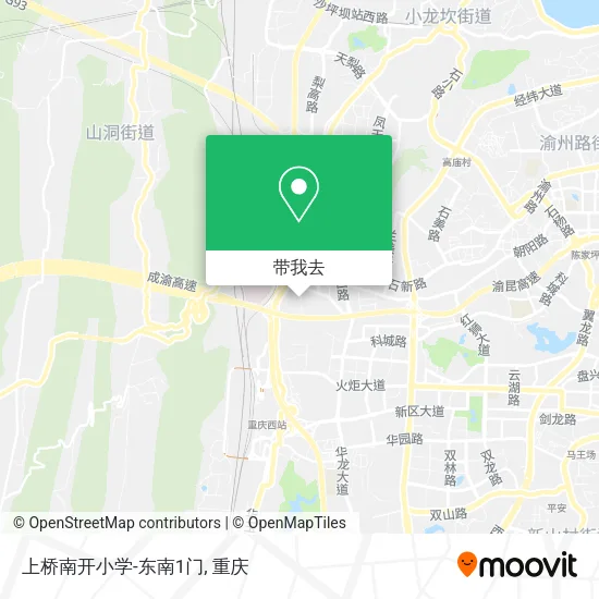 上桥南开小学-东南1门地图