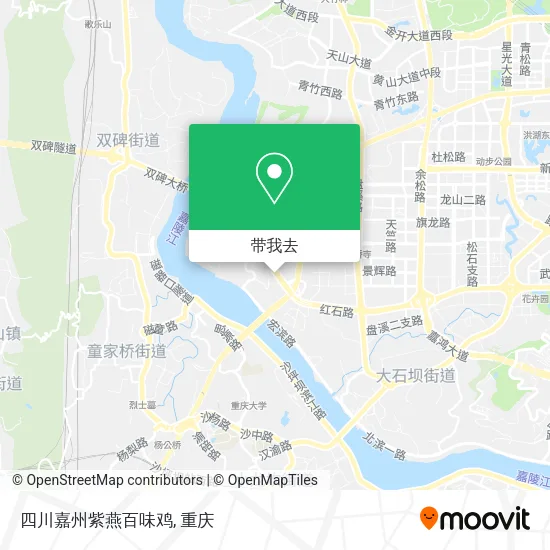 四川嘉州紫燕百味鸡地图