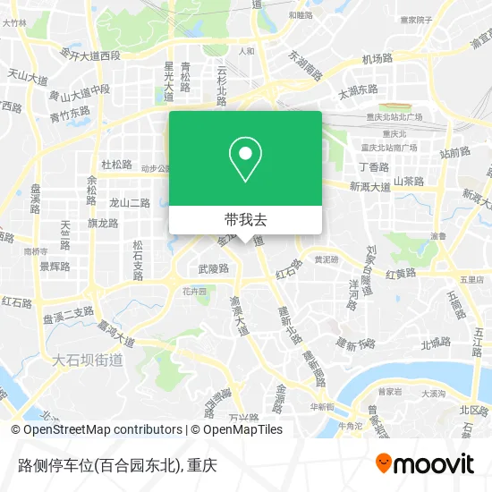 路侧停车位(百合园东北)地图