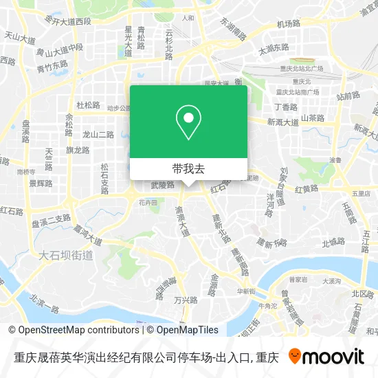 重庆晟蓓英华演出经纪有限公司停车场-出入口地图