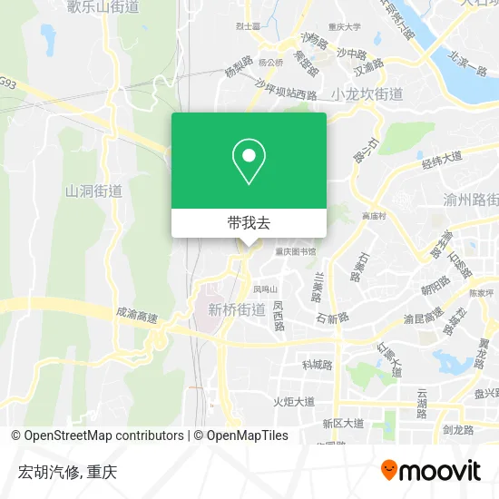 宏胡汽修地图