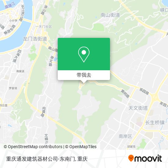 重庆通发建筑器材公司-东南门地图