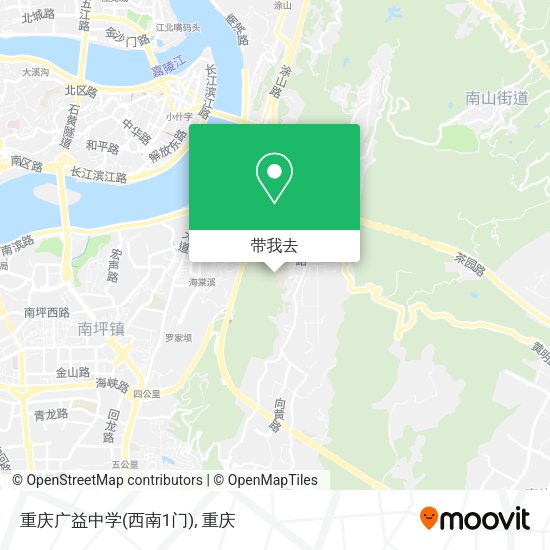 重庆广益中学(西南1门)地图