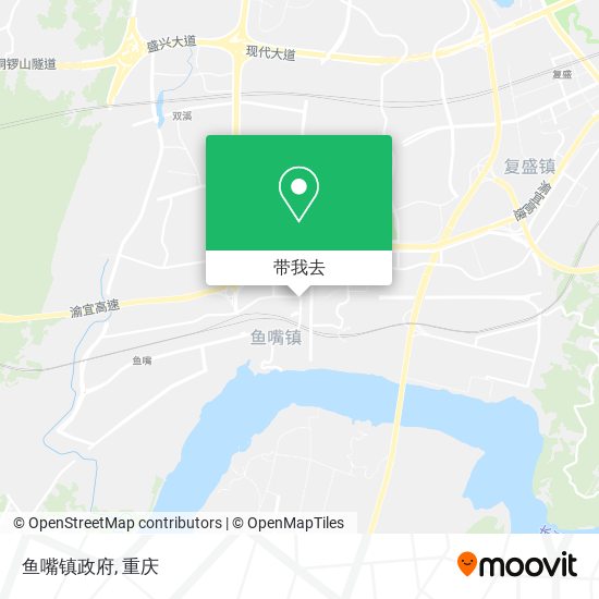 鱼嘴镇政府地图