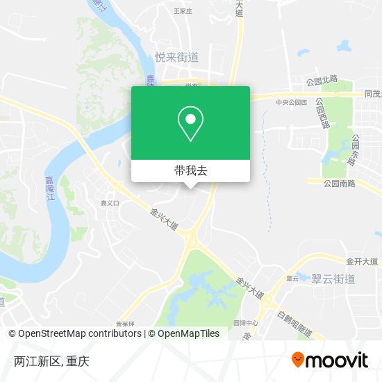两江新区地图