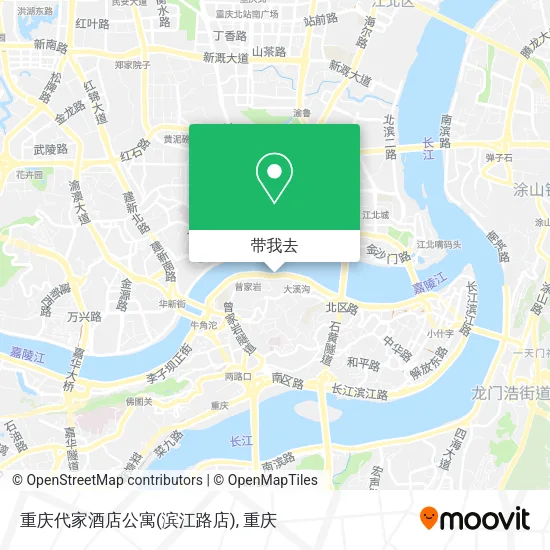 重庆代家酒店公寓(滨江路店)地图
