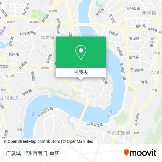 广厦城一期-西南门地图
