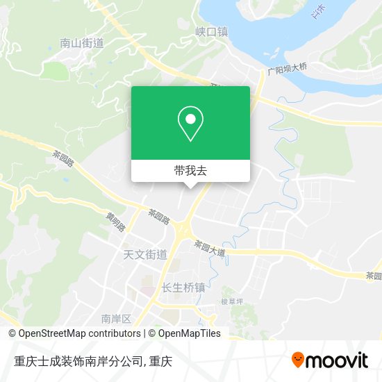 重庆士成装饰南岸分公司地图