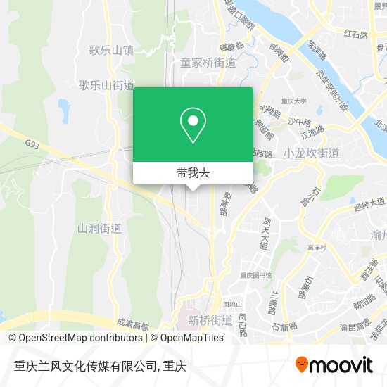 重庆兰风文化传媒有限公司地图