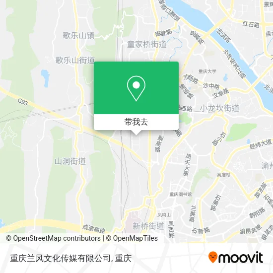 重庆兰风文化传媒有限公司地图