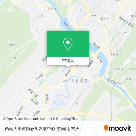 西南大学教师教学发展中心-东南门地图