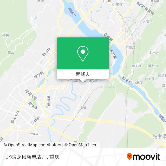 北碚龙凤桥电表厂地图