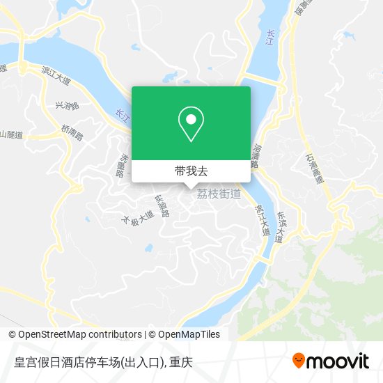 皇宫假日酒店停车场(出入口)地图