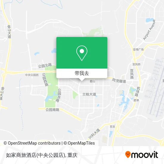 如家商旅酒店(中央公园店)地图
