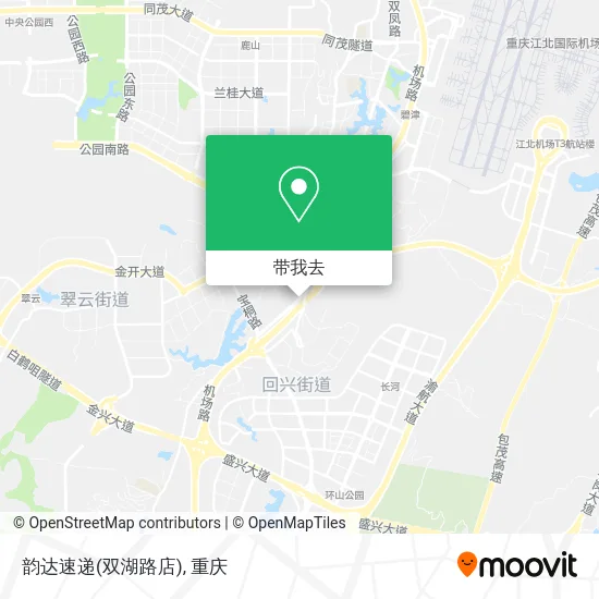 韵达速递(双湖路店)地图