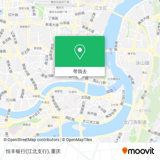 恒丰银行(江北支行)地图