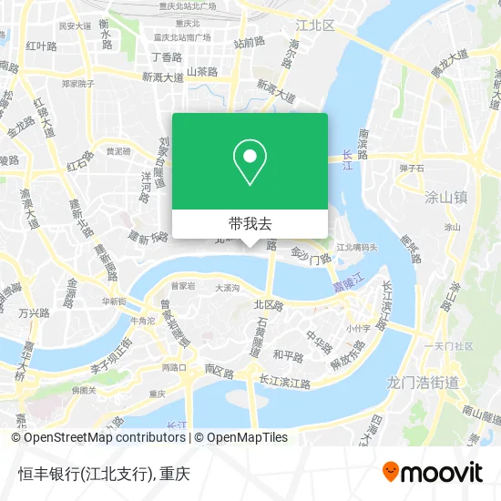 恒丰银行(江北支行)地图