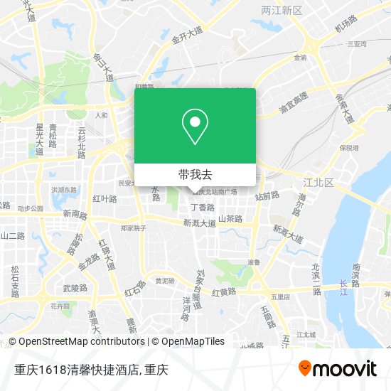 重庆1618清馨快捷酒店地图