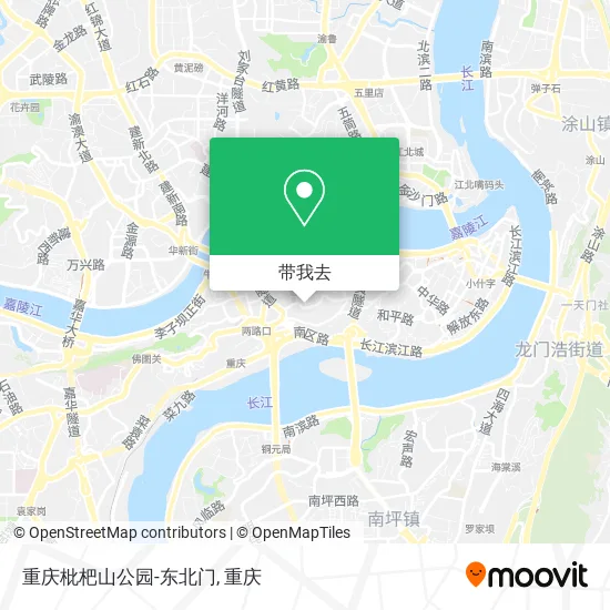 重庆枇杷山公园-东北门地图