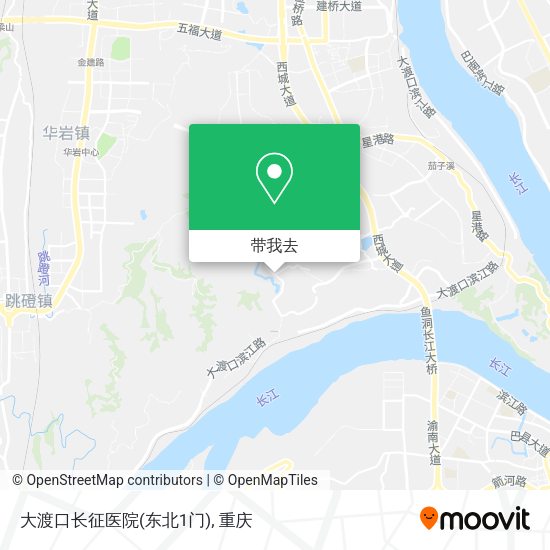 大渡口长征医院(东北1门)地图