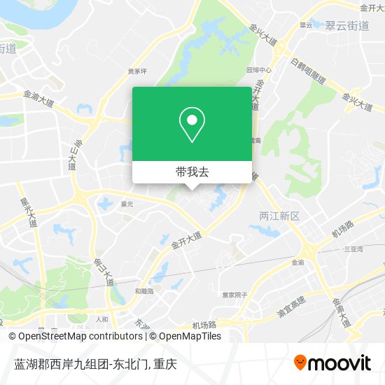 蓝湖郡西岸九组团-东北门地图