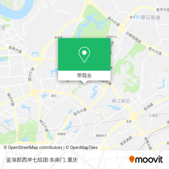 蓝湖郡西岸七组团-东南门地图