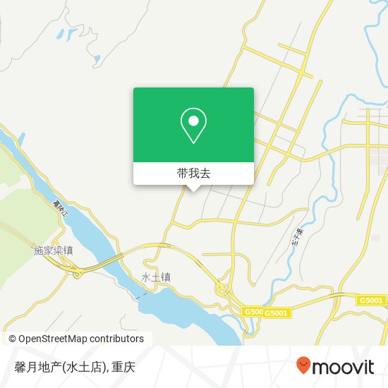 馨月地产(水土店)地图