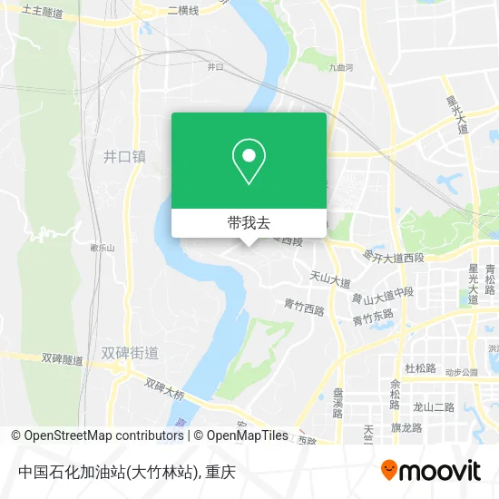 中国石化加油站(大竹林站)地图