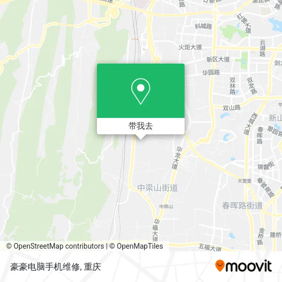 豪豪电脑手机维修地图