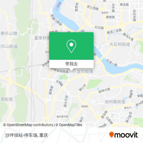 沙坪坝站-停车场地图