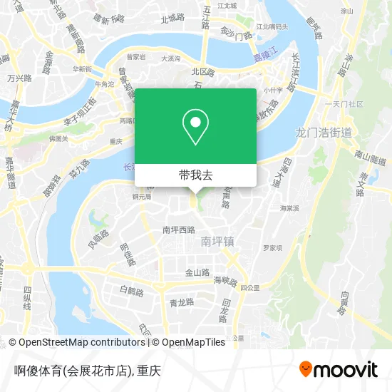 啊傻体育(会展花市店)地图