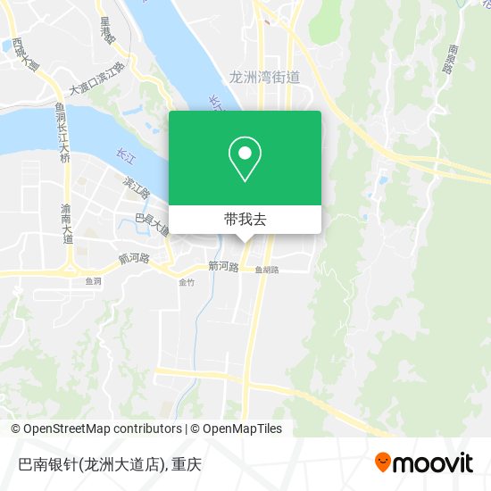 巴南银针(龙洲大道店)地图