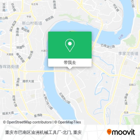 重庆市巴南区渝洲机械工具厂-北门地图