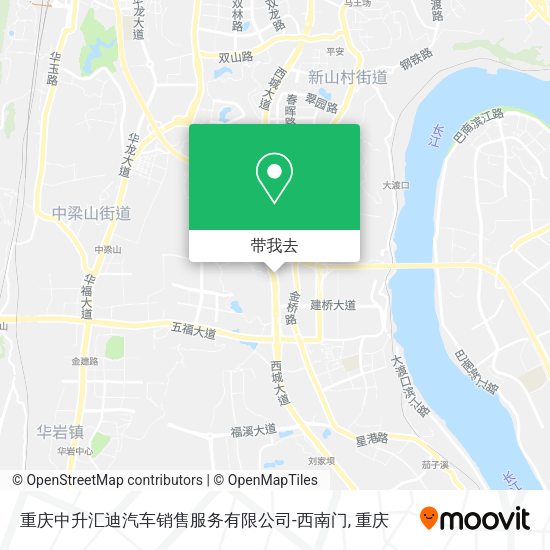重庆中升汇迪汽车销售服务有限公司-西南门地图