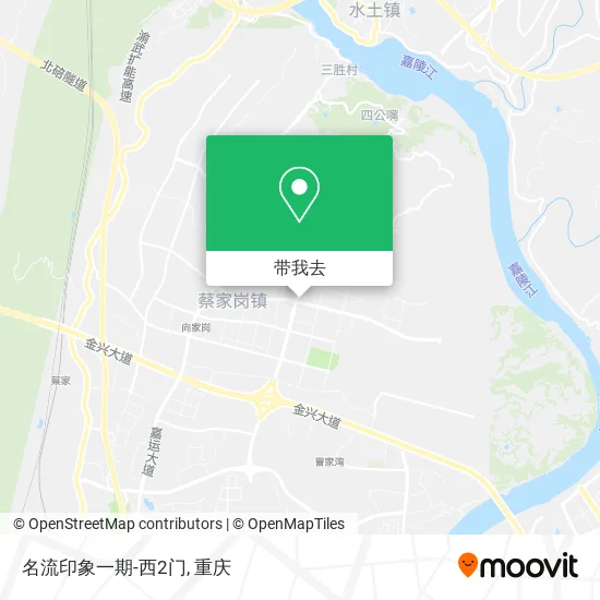 名流印象一期-西2门地图