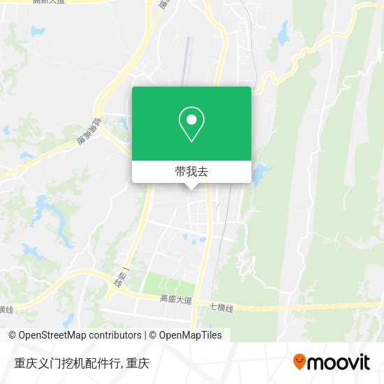 重庆义门挖机配件行地图
