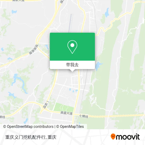 重庆义门挖机配件行地图