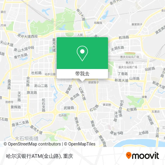 哈尔滨银行ATM(金山路)地图