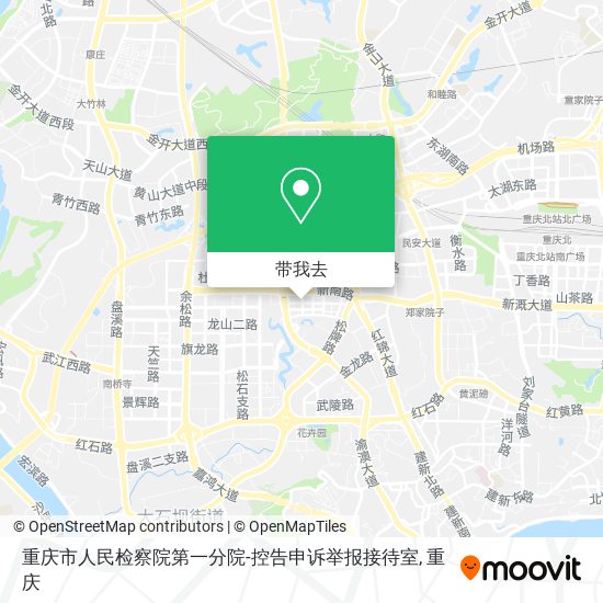 重庆市人民检察院第一分院-控告申诉举报接待室地图