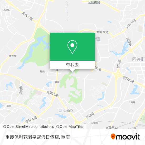 重慶保利花園皇冠假日酒店地图