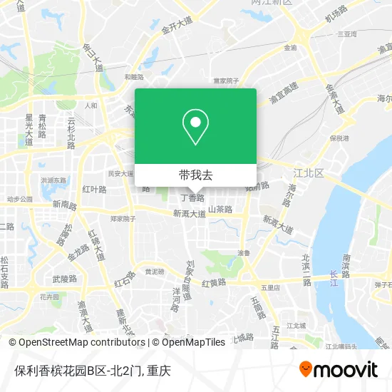 保利香槟花园B区-北2门地图